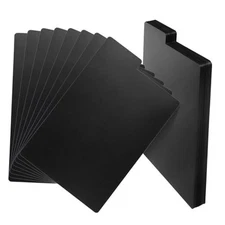 70 Pieces Comic Book Dividers, Black Tall Book Divider with Tabs, Plastic 