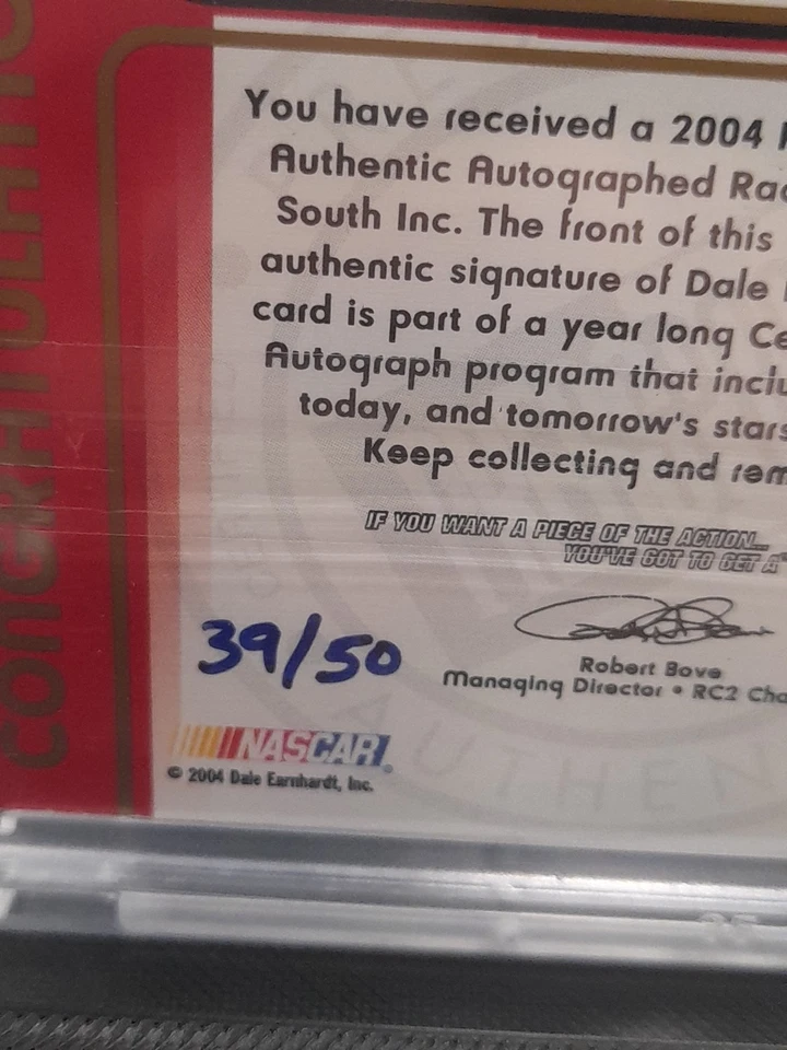 2004 Press Pass Dale Earnhardt Jr. Signings Autograph Auto /50🔥 - Image 3 of 3