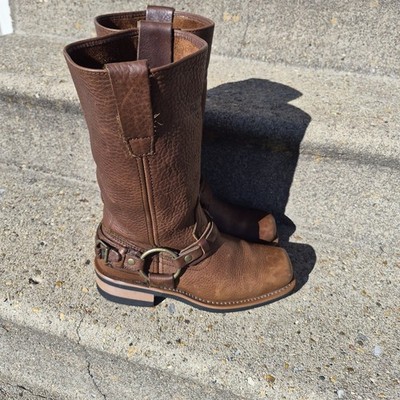 X-Element Women's Brown Leather Motorcycle Boots | Size 7.5 EUC