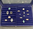 Lot of 925 Sterling Silver Rings 82.6g – Vintage Southwestern, Turquoise