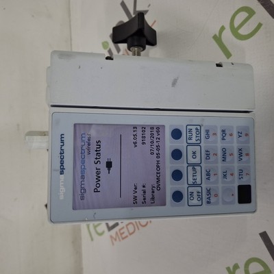 Baxter Sigma Spectrum 6.05.13 with B/G Battery Infusion Pump