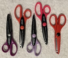 Fiskars Paper Edgers Scissors Lot Of 5