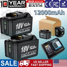 12.0Ah Battery / Charger For Makita 18 Volt 8.0Ah LXT Lithium-Ion BL1860B