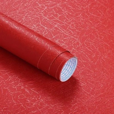 Contact Paper Red Silk Wallpaper Textured Contact Paper Self Adhesive
