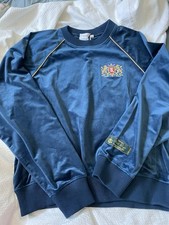 Rhude Velour Crest-Embroidered Crewneck Sweater-Size XXL-New With Tags