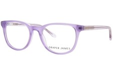 Draper James DJ1020 519 Eyeglasses Youth Kids Girl's Lilac Crystal Full Rim 48mm