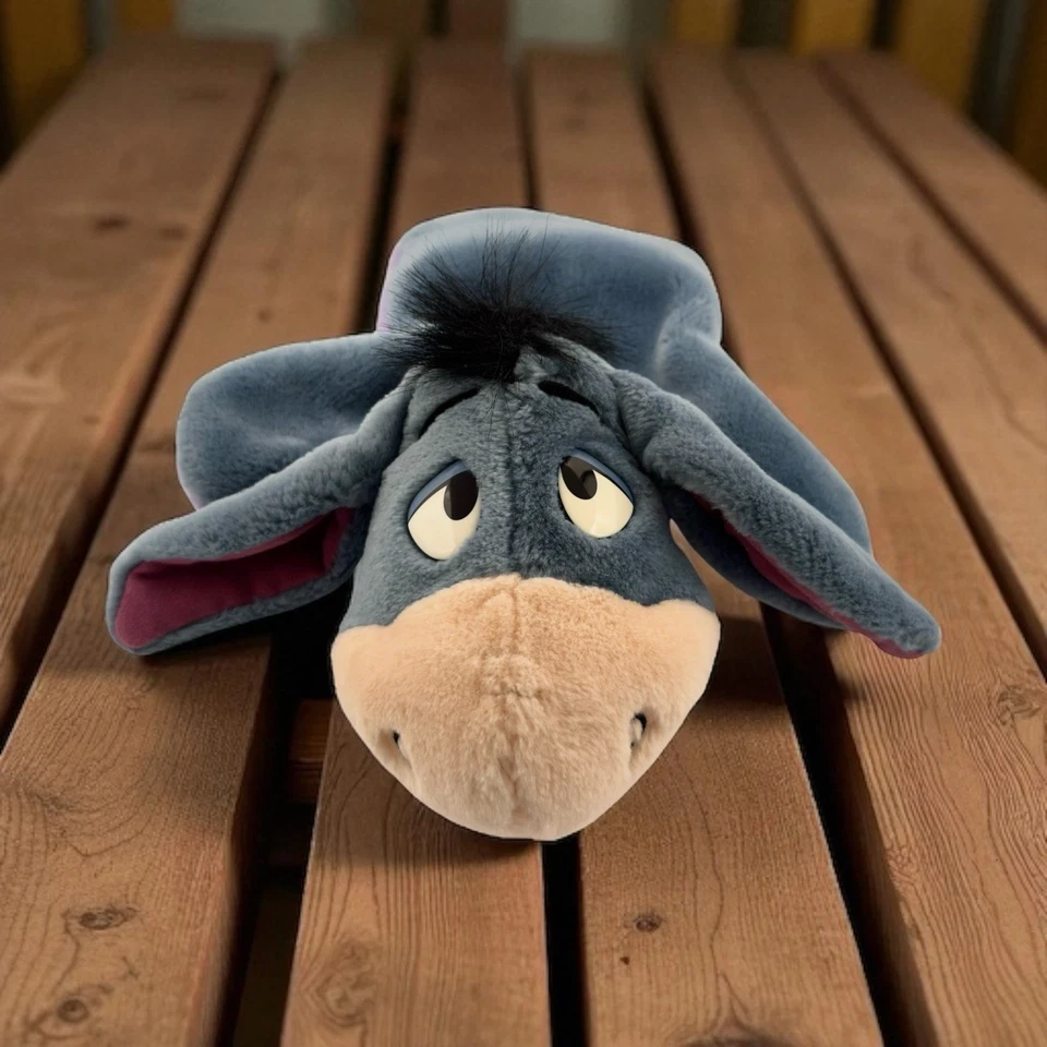 FIGURA TÍTERE MANO PELUCHE DISNEY EEYORE Winnie Pooh Vintage años 90 PISHER PRICE JUGUETE Foto 4 de 4