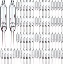 3.5 Volt Clear Mini Christmas Tree Replacement Bulbs for Incandescent String Lig