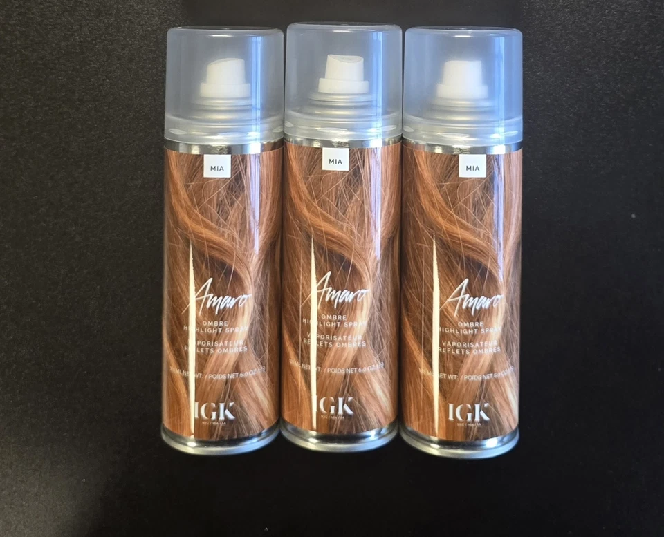 IGK MIA Amaro Ombre Highlight Spray (5oz) Pack of 3 Cans - Image 3 of 4