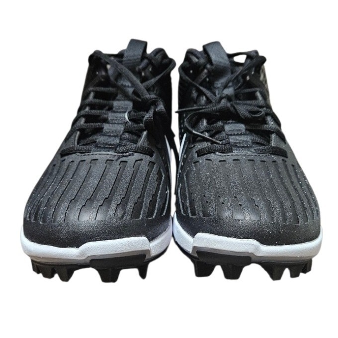 Nike Alpha Menace Strong Football Cleats Black White Men display picture 1