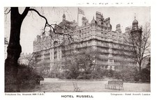 Vintage Hotel Russell London Postcard Unused Architectural Landmark UK