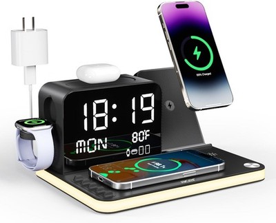 acer 7-in-1 Wireless Charging Station: Charger Stand for Multiple Devices for
