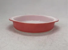 Vintage Pyrex #221 Flamingo Pink 8" Round Cake Pan Casserole Baking Dish