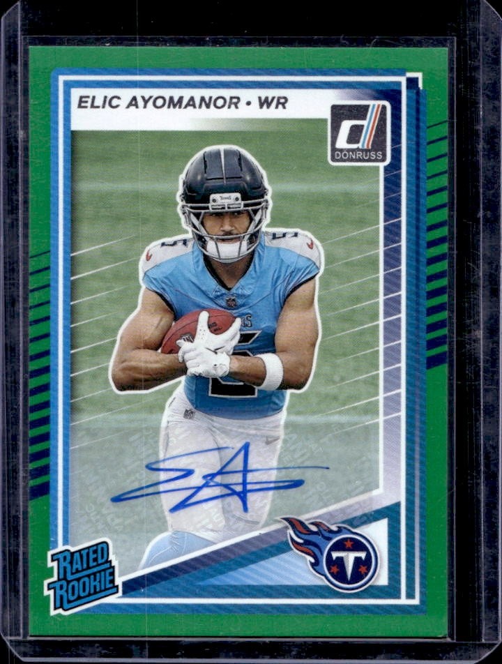 Elic Ayomanor Panini Donruss #339 Autograph Green