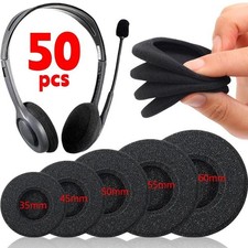 Universal Headphone Foam Ear Pad Covers Replacement Sponge 10/50PCS