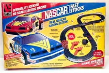 Life-Like •NASCAR Fast Stocks•Slot Car Set Race Track 2 Cars - 🆕 in Box 🏎️