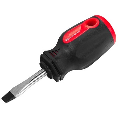 Powerbuilt 1/4 x 1-1/2 Inch Slotted Screwdriver with Double Injection Handle -