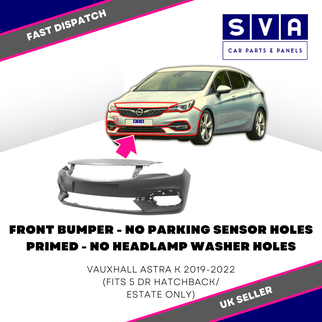 Vauxhall Astra K 2019-2022 Front Bumper - Primed - Insurance Approved 39130492