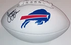 JAMES LOFTON SIGNED AUTOGRAPHED BUFFALO BILLS F/S LOGO FOOTBALL BECKETT COA RARE