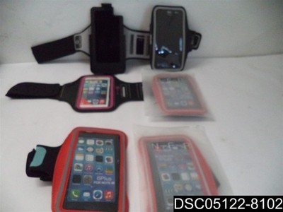 Qty= 6: Cell Phone Arm Bands, fits iPhone 6, 3X Note 4 6Plus