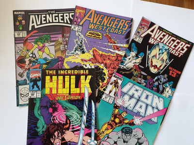 Avengers 296, West Coast 63, 66, Hulk 380, Iron Man 247 (Marvel) - (US) 5 Hefte