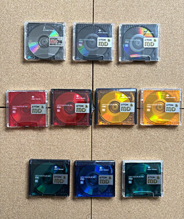 10 x TDK MD 74 74 min Recordable MiniDiscs Blank Assorted Colours Slim Cases