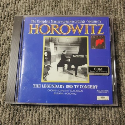 Horowitz   Legendary 1968 TV Concert CD 1993 Classical Piano SBM Sony