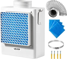 3-In-1 Indoor Dryer Vent Kit,Premium ABS Material Fits 4 Inch Exhaust Port, Smar