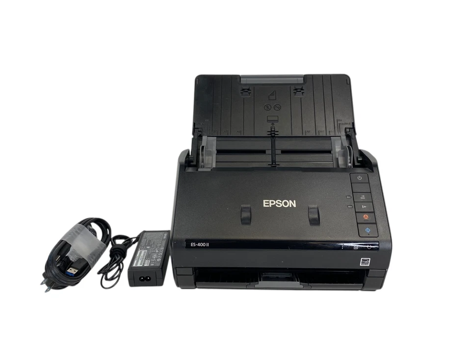 Epson WorkForce ES-400 II Duplex Desktop Color Document Scanner with AC Adapter - Image 2 of 4