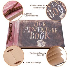 Scrapbook Our Adventure Book Photo Album Christmas Anniversary Memory Gift DIY