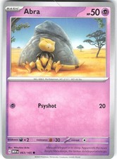 Abra 063/165 151 Common Pokemon TCG Card NM