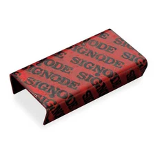 Signode 2X1100 Strapping Seal, 3/4 In W, 1 1/4 In L, Open Seals, Steel,