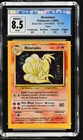 Pokemon Ninetales Holo Square Cut O/C Error Base Set 12/102 CGC 8.5 w/Sub-Grades