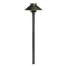 JET Lighting 12V Bronze Brass Path Light – G4 Frosted Glass Garden Spike