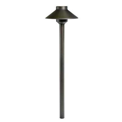 JET Lighting 12V Bronze Brass Path Light   G4 Frosted Glass Garden Spike