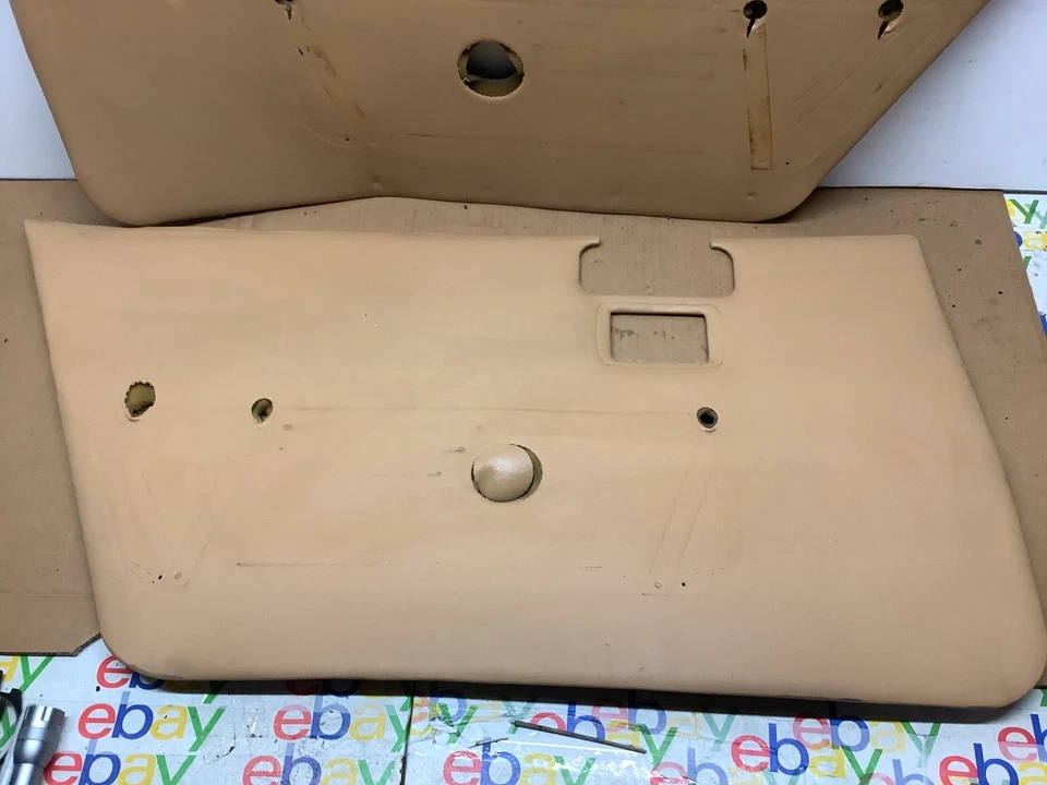 81-87 Jaguar XJ6 справа и слева желтовато-коричневый задний питания двери панели с верхней части комплект LH RH OEM - Изображение 2 из 4
