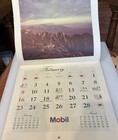 1969 Mobil Oil Gas Calendar Scenic Pictures Texas La Ok Ar Excellent No Marks — photo 3
