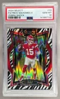 132 Patrick Mahomes II 2024 Panini Select #33 Zebra Prizm Shock Concourse PSA 10