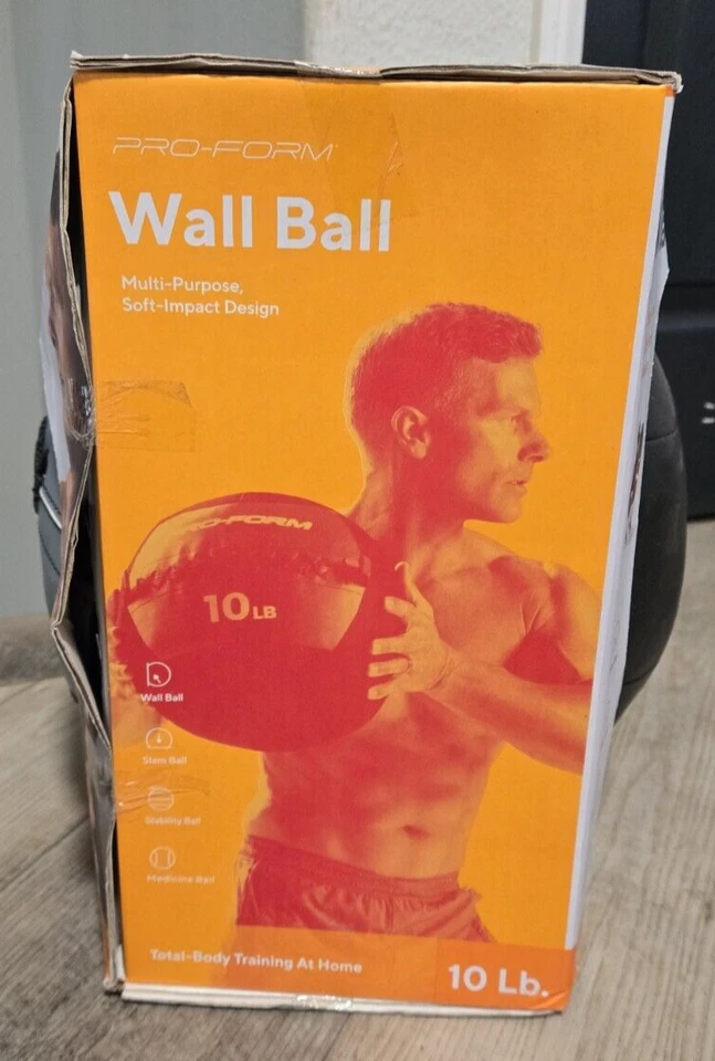 Pro-Form 10 Lb. Wall Ball Multi-Function, Soft-Impact Design - Image 3 of 4