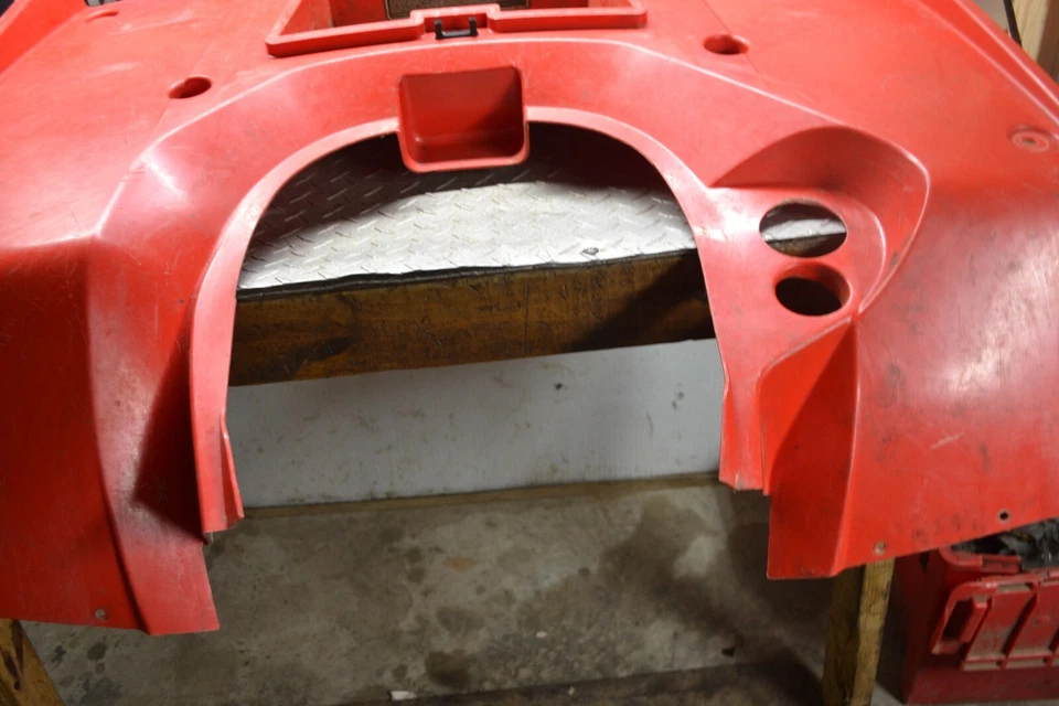 259 ЗАДНЕЕ КРАСНОЕ КРЫЛО ПЛАСТИК 04 CAN AM OUTLANDER 400 ATV 4X4 БЕСПЛАТНАЯ ДОСТАВКА ПО США - Изображение 4 из 4