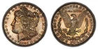 1881-S $1 Morgan Silver Dollar - Neon Rainbow Accent Toning - BU - VIDEO - D4484