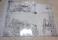 Rzadki 1915 Maytag Ciągnik rolniczy Niebieski nadruk KOPIA