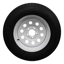 (Set of 2) Antego Tire and Wheel 205/75D15 Trailer Tire – Reinforced 6-Ply