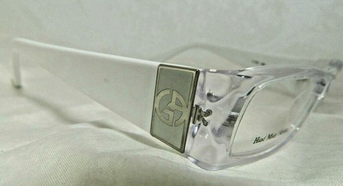 Autentica montatura per occhiali da vista Giorgio Armani GA 545, bianco traslucido HKN Italia - Foto 2 di 5