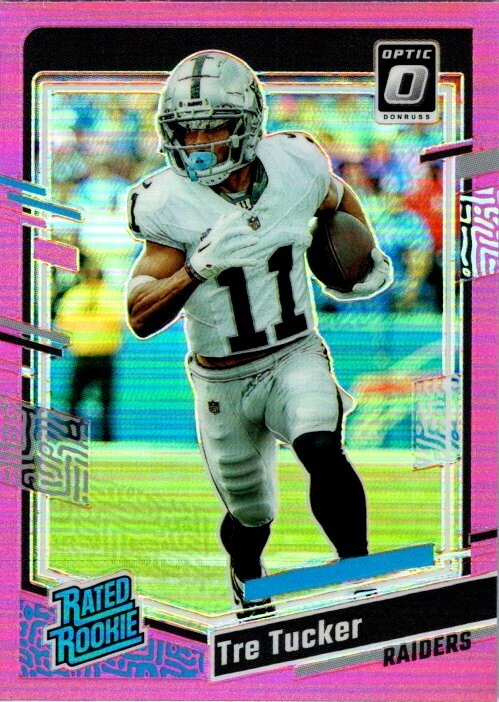 Tre Tucker 2023 Donruss Optic Pink Base Rookie Card #261 - Raiders