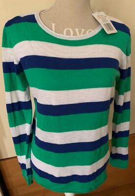 NEU Blue Motion leichter Feinstrickpullover S 36 38 Blockstreifen, Baumwolle