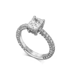 Diamond Engagement Ring VVS1 D Cushion 1.50 Ct Lab Created IGI Certified Special