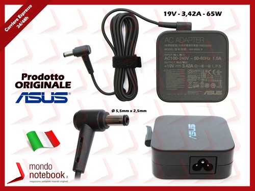 Alimentatore Originale ASUS 65W 19V 3,42A (5.5x2.5)mm Per X751LD(F751L - Foto 3