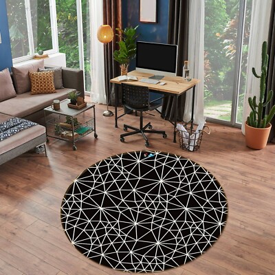 3D Black Texture Cracks NAO10211 Game Rug Mat Elegant Photo Carpet Mat Fay