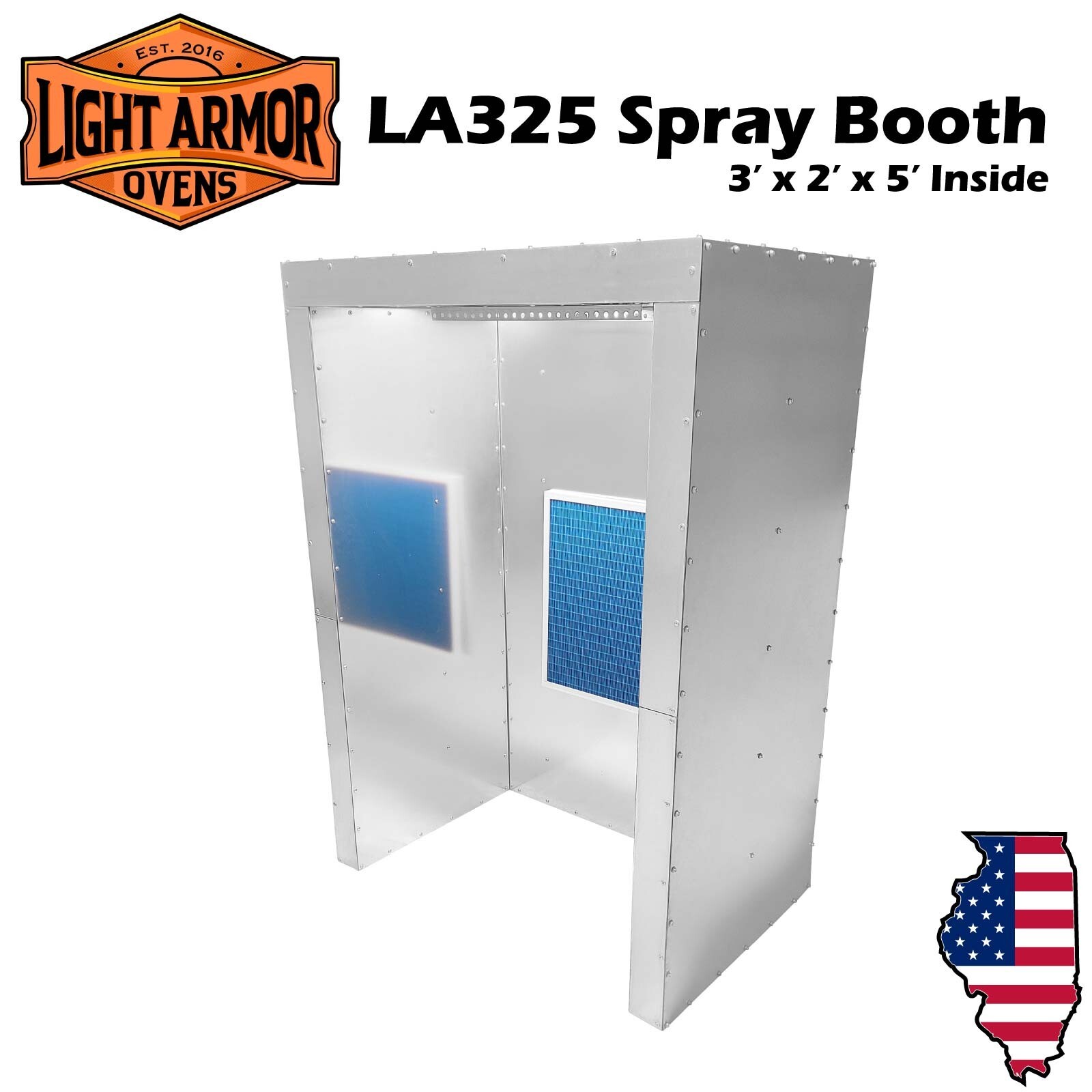 Powder Coat Spray Booth, Cerakote Spray Booth, Spray Booth (3' x 2' x 5